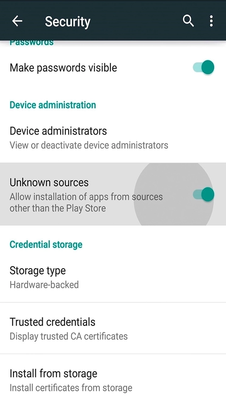 Go to settings and allow the installation of the 12Bet mobile app.