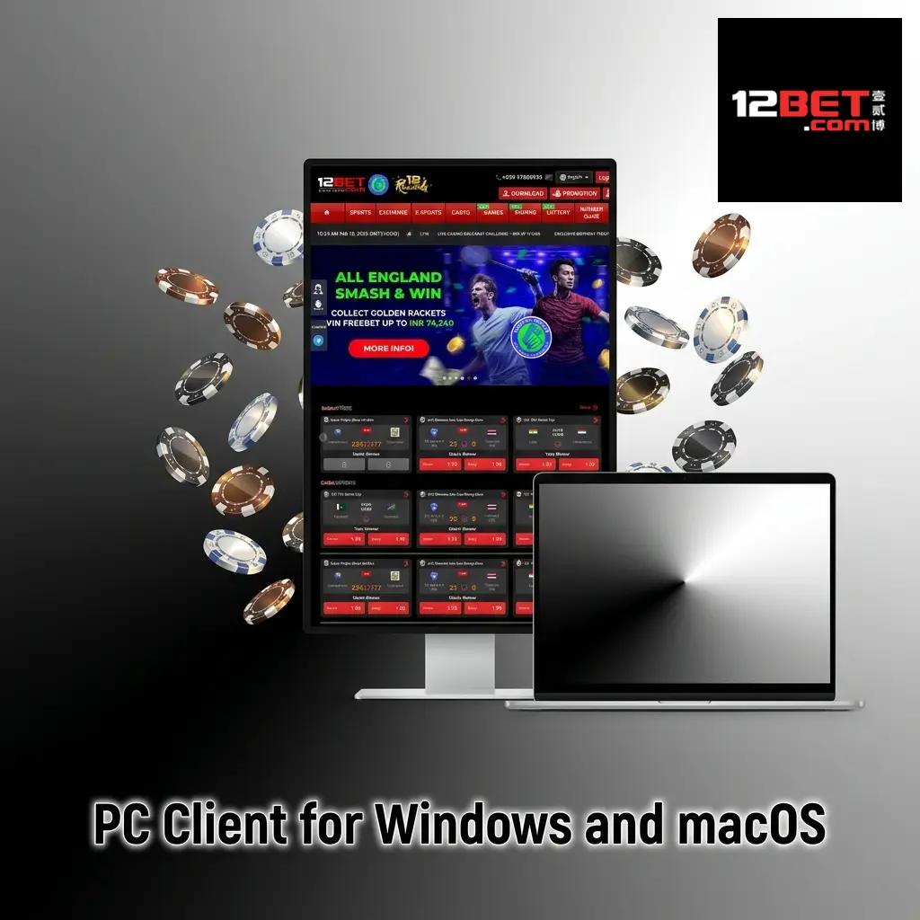 PC client application interface displayed on Windows and macOS desktop screens side by side